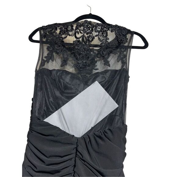 Alyce Designs Little Black Dress Cocktail After 5 Sexy Ruched Dress size XS - Picture 4 of 4